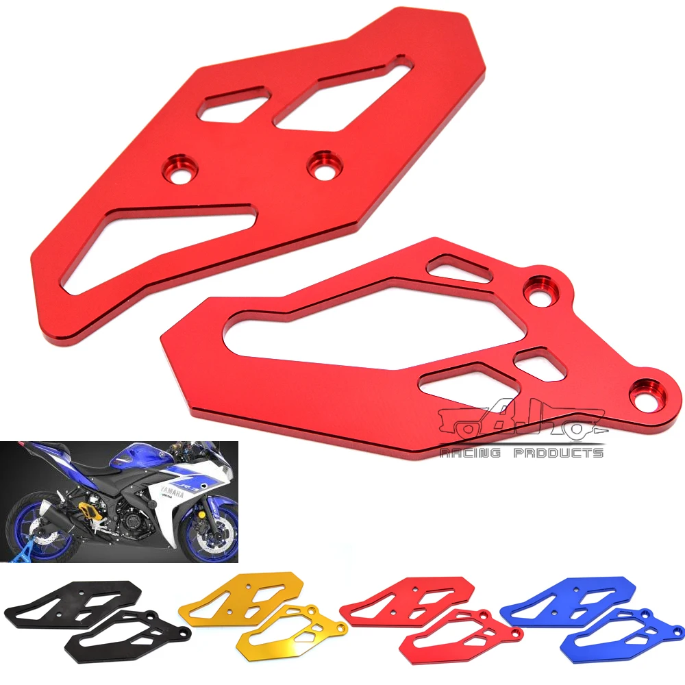 

Bjmoto For Yamaha YZF R3 2015-2018 yzf r25 2013-2018 MT25 MT03 2015-2018 Motorcycle Moto CNC Accessories Footrest Rearset Plate