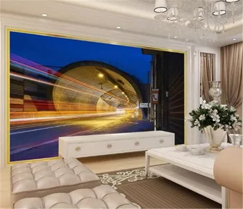 

Wallpaper Modern Minimalist Beautiful Tunnel Light Bar 3d Landscape Wallpaper Interior Wall Paper Beautiful Wallpaper