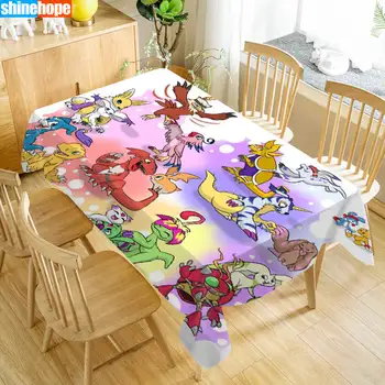 

Europe Tablecloth Digimon Dustproof Dinner Table Cloth Rectangular Wedding Decoration Table Cover Home Textiles