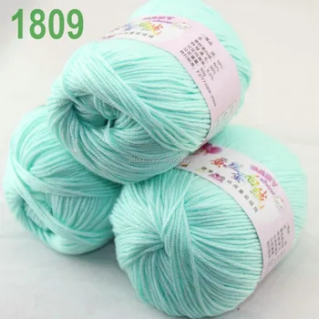 

Sale Lot of 3 balls x 50g (147y) Cashmere Silk velvet Hand knitting Yarn Seafoam 1809