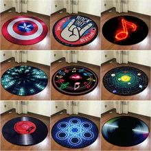 Креативные геометрические музыкальные узоры круглые ковры для гостиной спальни коврики и ковер для детской комнаты компьютерное кресло коврики