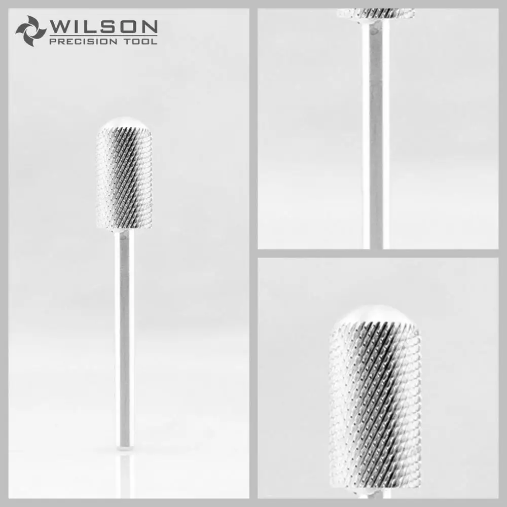 

2pcs Large Barrel Smooth Top Bit - Fine (F-1110057) - Silver - WILSON Carbide Nail Drill Bit