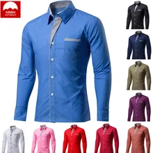 MOON 4XL новая модная брендовая мужская рубашка Camisa Masculina с длинным рукавом, Корейская приталенная дизайнерская официальная повседневная мужская рубашка, CS-024