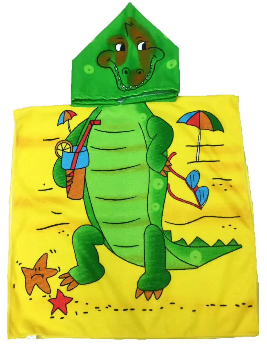 Different designs Kids Hooded Towel Microfiber Boys Girls Bath Towels Super Absorbent Cartoon Child Sunscreen Beach Towel