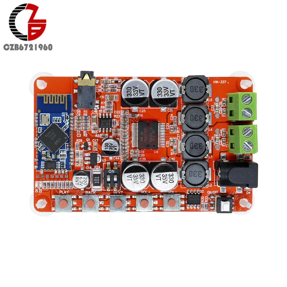 2x25 Вт Bluetooth 4 0 усилитель мощности TDA7492P 2 канальный цифровой стерео плата Авто пара