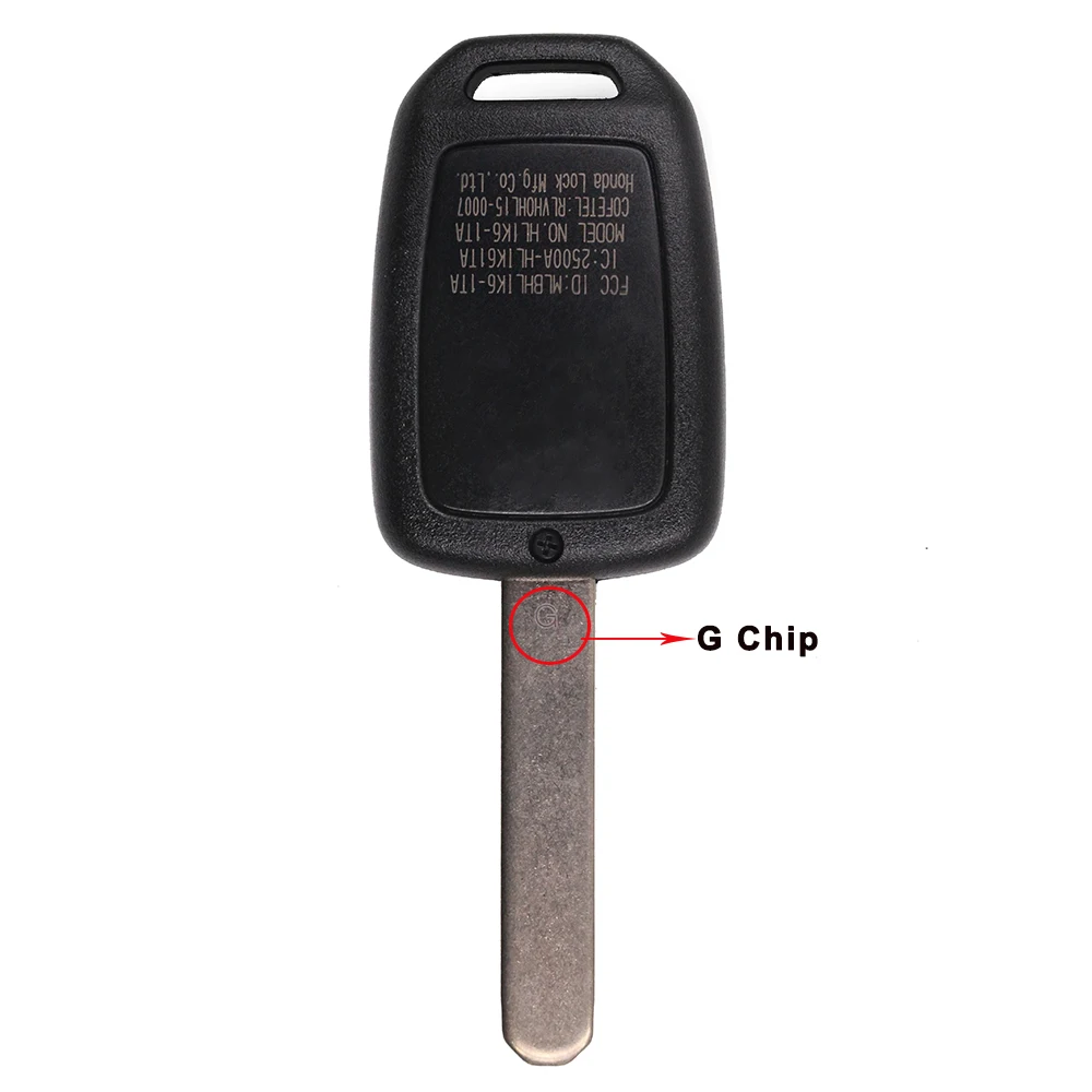 Keyecu дистанционный автомобильный брелок 2 кнопки 433 МГц ID47 чип для Honda Accord Civic City BR-V Crider 2013- евро