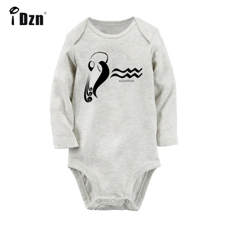 

Constellation Leo Aquarius Virgo Pisces Symbol Design Newborn Baby Bodysuit Toddler Long Sleeve Onsies Jumpsuit Cotton Clothes