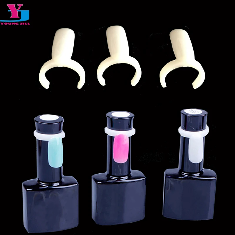 

50pcs Polish UV Gel Color Pops Display Nail Art Ring Style Nail Tips Manicure Nail Professionl DIY Practice Stickers Tools