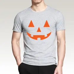 Забавная Мужская Футболка Джек О фонарь тыква Хэллоуин 2019 лето новый 100% хлопок высокое качество короткий рукав рубашка slim fit футболки