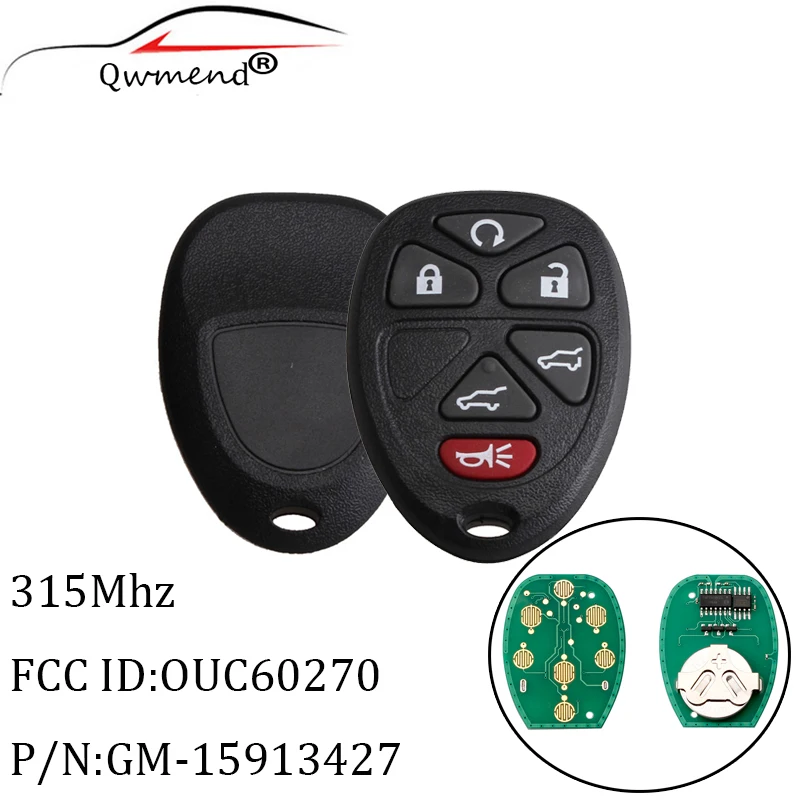 For 2007 2008 2009 2010 2011 2012 2013 2014 GMC Yukon XL Car Remote Key Fob