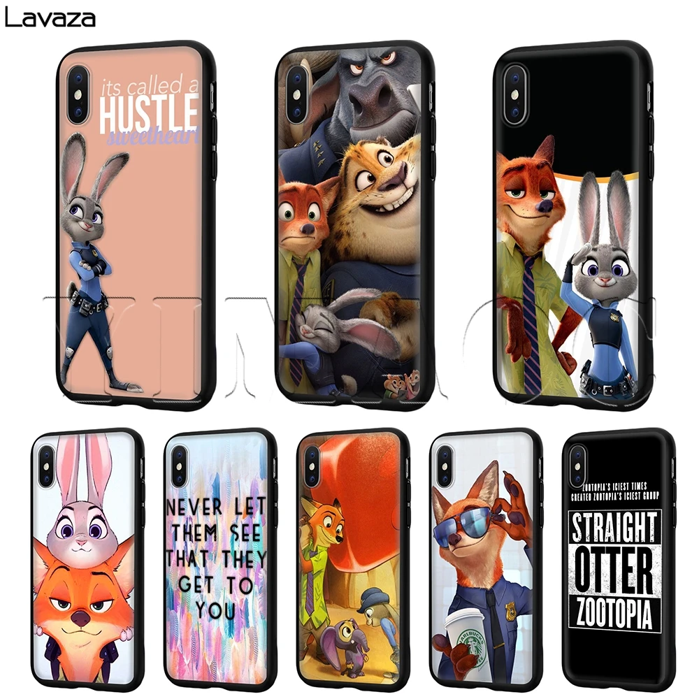 

Lavaza Zootopia Case for iPhone 11 Pro XS Max XR X 8 7 6 6S Plus 5 5s se