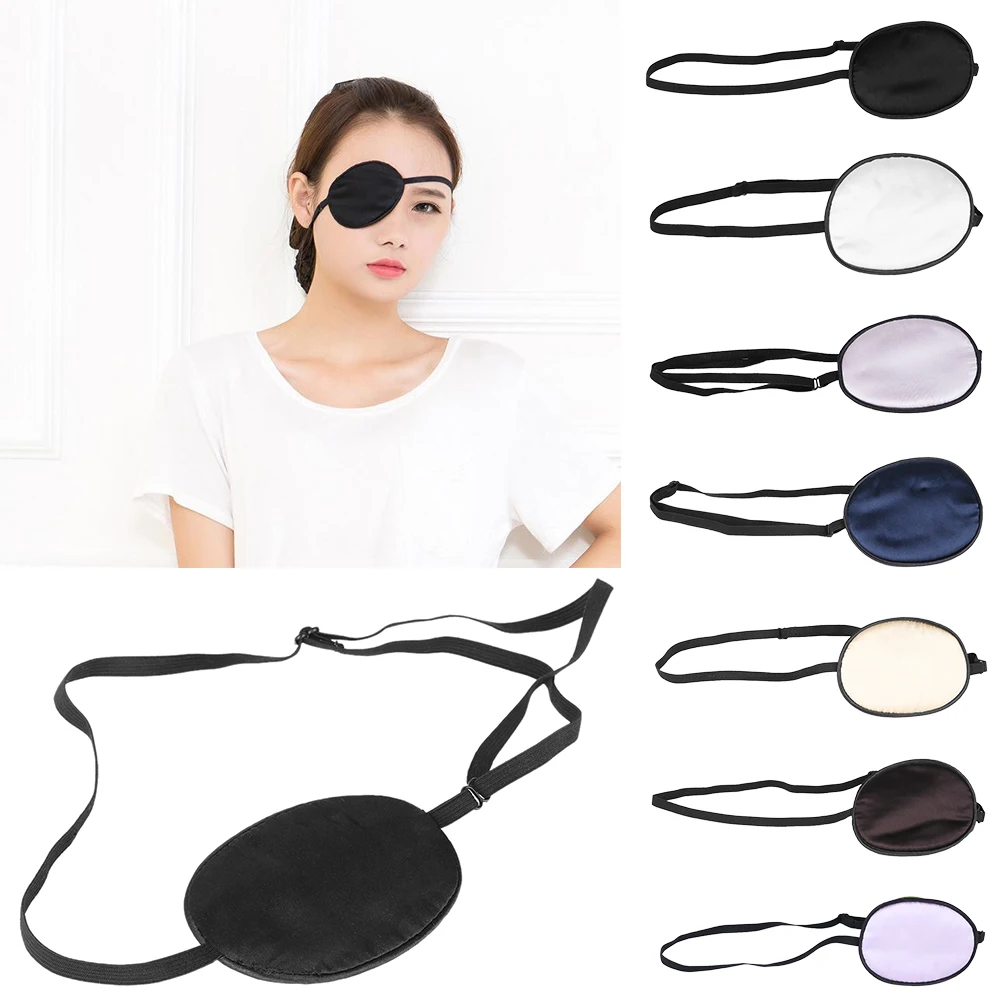 

1PC Soft Silk Portable Upscale Amblyopia Treatment Medical Use Eyeshade Single-eyed Eye Mask Astigmatism Eyes Patch Care Tools