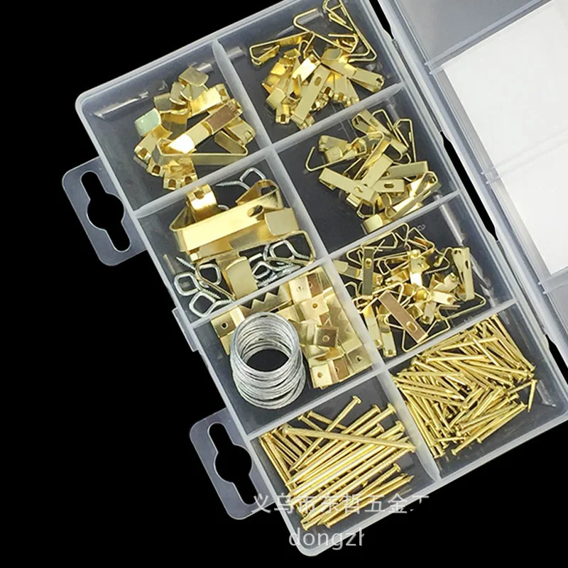 200Pcs Picture Hanging Kit HARDWARE FOLDER Hooked Small Hardware Set Of