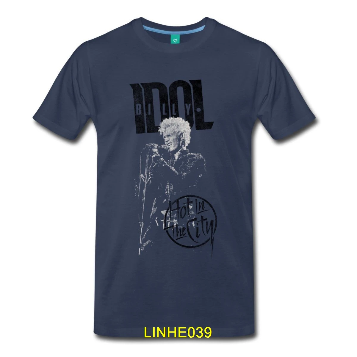 BILLY IDOL лидер в городе Для мужчин футболка Новинка 2017 года натуральный хлопок