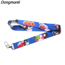 P3671 Dongmanli аниме брелок для ключей Inuyasha Lanyards держатель удостоверения личности ID карта Пропуск Тренажерный зал мобильный телефон USB бейдж держатель ключевой ремень