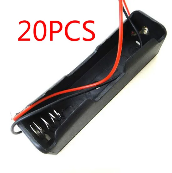 20 Pcs Small Box Plastic Shell Battery 1x18650 3.7V Case Holder Case Storage Clip Black With Wire|case storage|1x18650 battery holderbattery case box holder - AliExpress