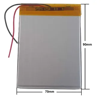 

3500mAh 3.7V polymer lithium ion Battery 2 Wire Replacement Tablet Battery for Texet TM 7876 7 inch Tablet PC