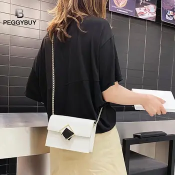 

Small Chains Bag Women Candy Color Messenger Bags Female Handbag Women PU Leather Flap Crossbody Bags Bolsa Feminina