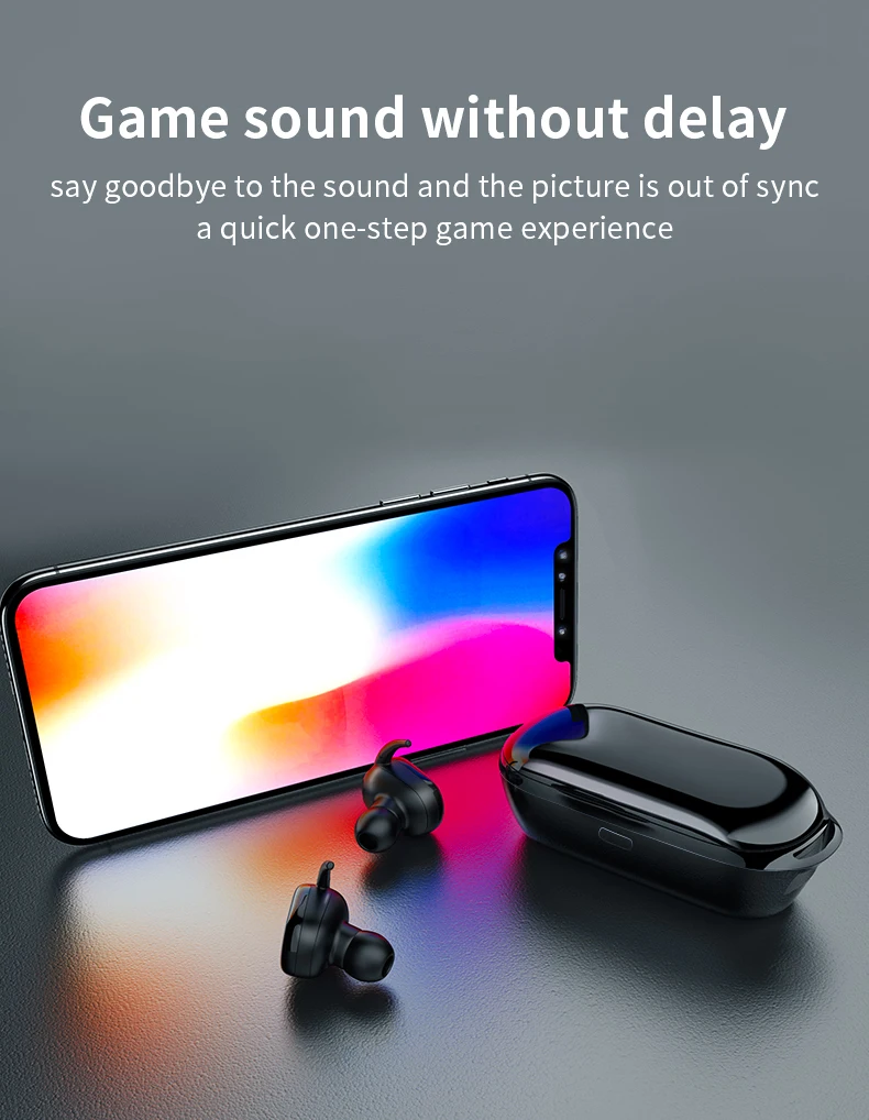 T2C TWS Wireless Mini Bluetooth Earphone For Xiaomi Huawei Mobile Stereo Earbud Sport Ear Phone With Mic Portable Charging Box