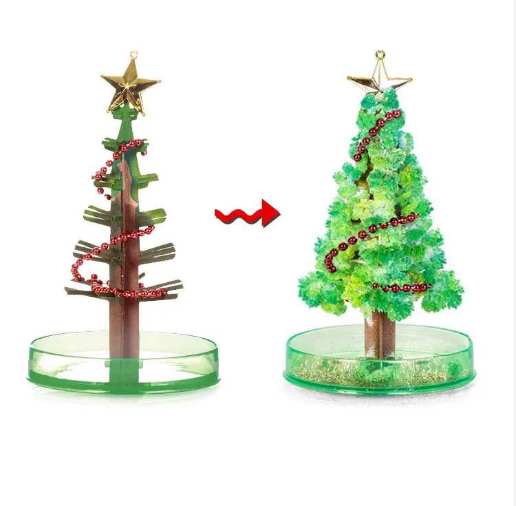 Прохладный Волшебные рождественские модель Дерево игрушки для детей Архитектура DIY миниатюрный дом набор юного ученого для детей подарок(Япония