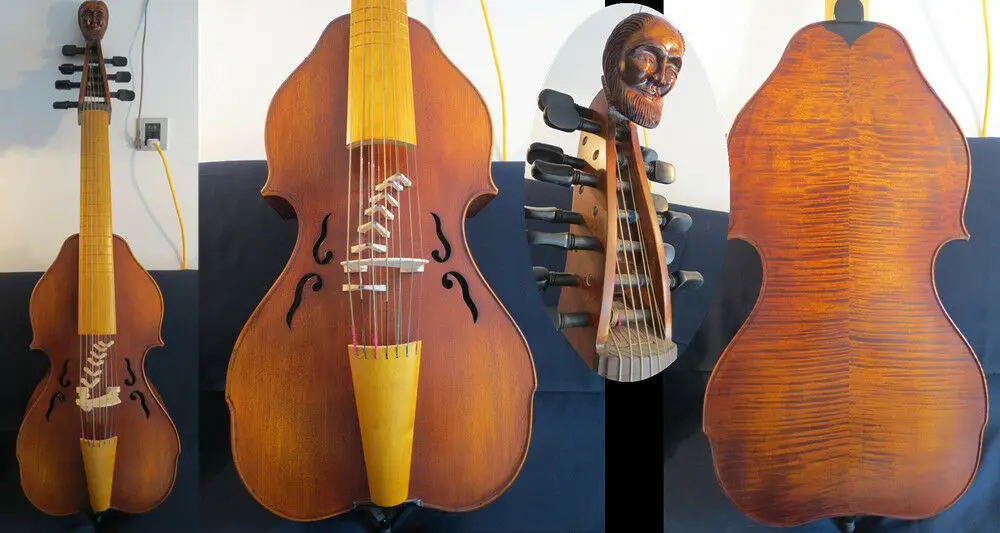 Копировать старую песня установить Лады с 7 мостами 14 string 25 1/" viola da gamba#11101