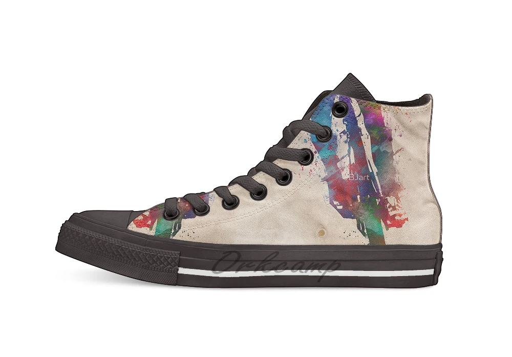 

cycling #sport #cycling Unisex High Top Canvas flat Casual Custom shoes Drop Shipping