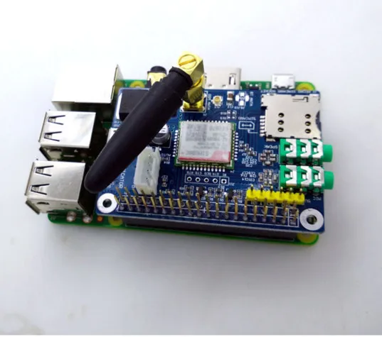 Free Ship Global availability 5V Power supply 4 frequency SIM800C for Raspberry Pi SIM800C-GSM-GPRS module development board