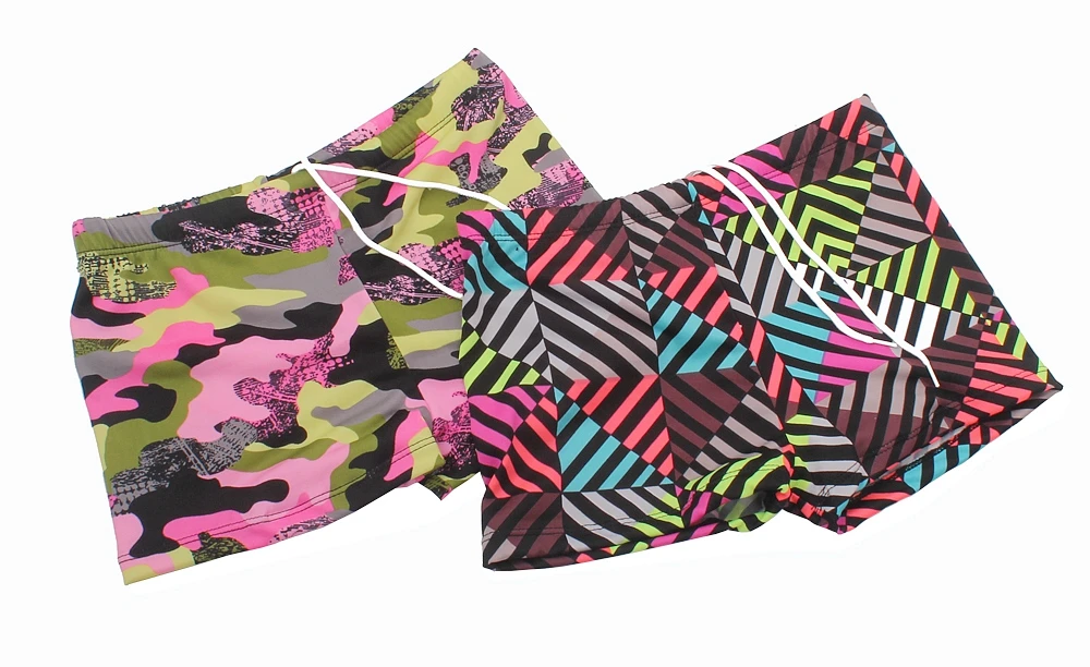 KS018 2 вида стилей плавки для мальчиков, камуфляжные и цветные плавки для мальчиков, пляжные шорты