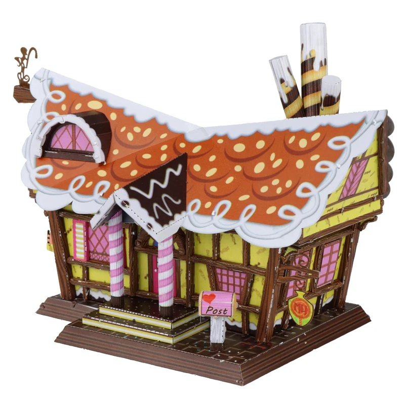 

2018 MU 3D Metal Puzzle Candy House General Series Model DIY 3D Laser Cut Assemble Jigsaw Toys Desktop decoration GIFT For Audit