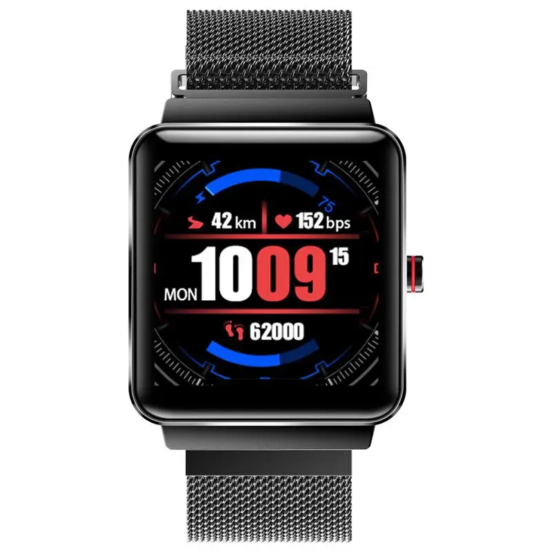 Black steel strap 696 H10 Смарт-часы фитнес-трекер с изменением яркости экрана водонепроницаемые подходят часы с монитором сердечного ритма сна - Цвет: Black steel strap