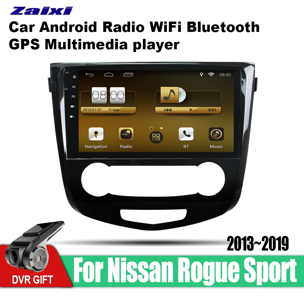 

ZaiXi car gps multimedia player For Nissan Rogue Sport 2013~2019 car Android navigation raido video audio player stereo audio