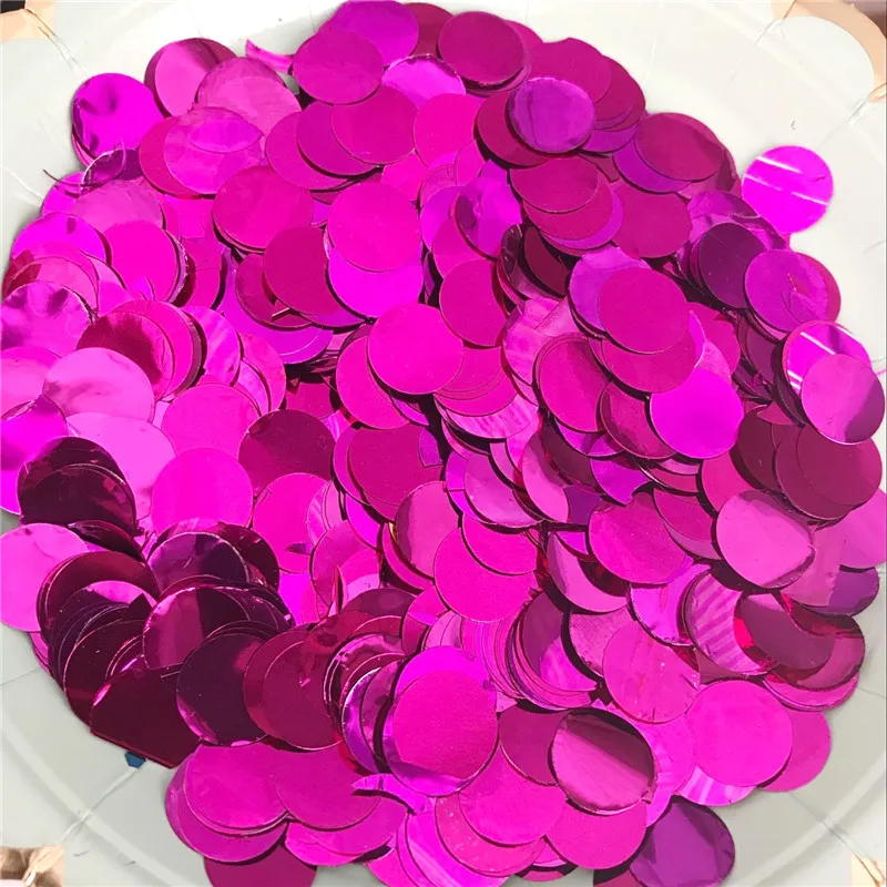 25 г 1/1.5/2.5 см розовое золото конфетти красный/розовый/синий метание для свадьбы
