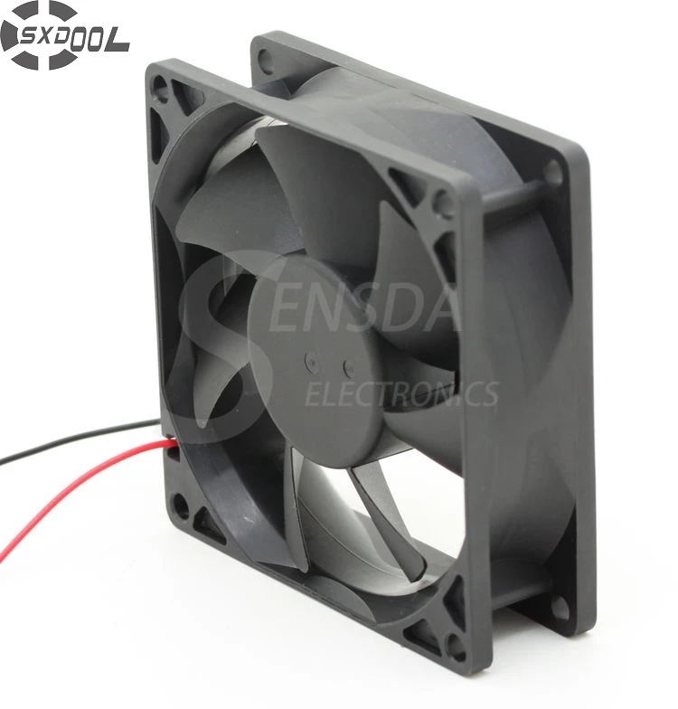 

SXDOOL 80mm Cooling Fan CHA8024EBN-K(E) 8025 8cm 80mm DC 24V 0.24A Inverter Server Axial Case