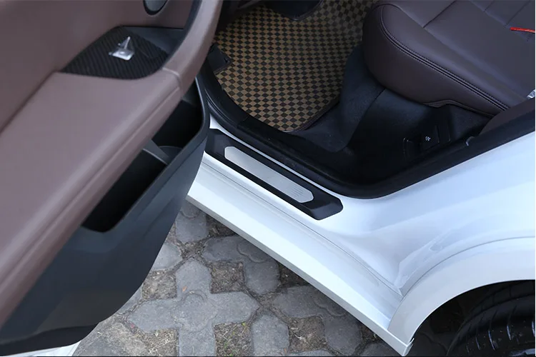Автомобильные аксессуары ABS Хромированная задняя Накладка на порог для BMW X4 G02For BMW X3 G01- автомобильные аксессуары