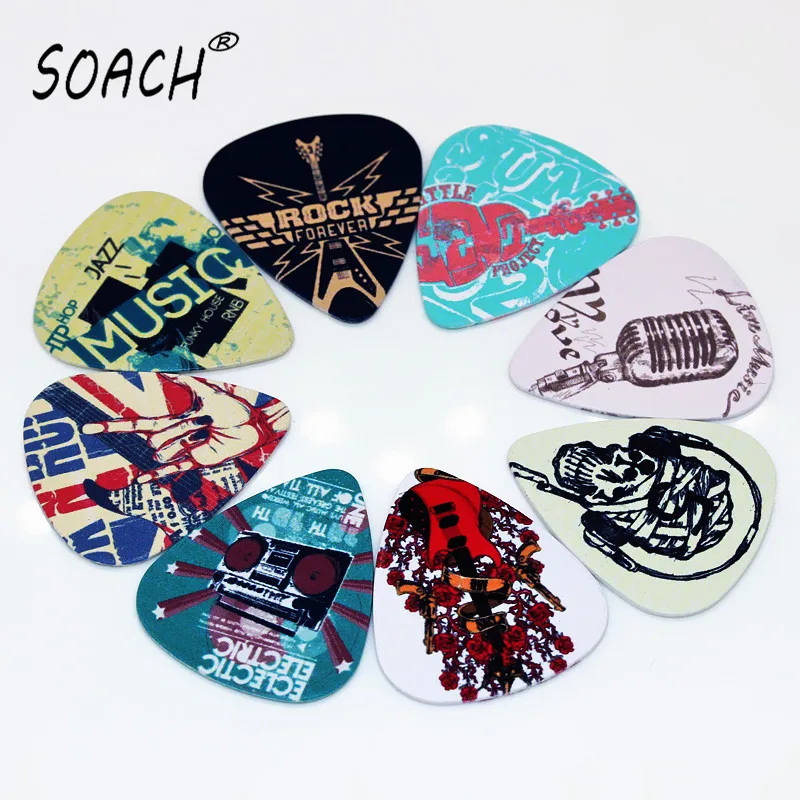 SOACH 10 قطع أحدث الموسيقى عنصر يختار الغيتار سمك 1.0 ملليمتر الغيتار اكسسوارات آلات موسيقية SOACH 10 قطع أحدث الموسيقى عنصر يختار الغيتار سمك 1.0 ملليمتر الغيتار اكسسوارات آلات موسيقية