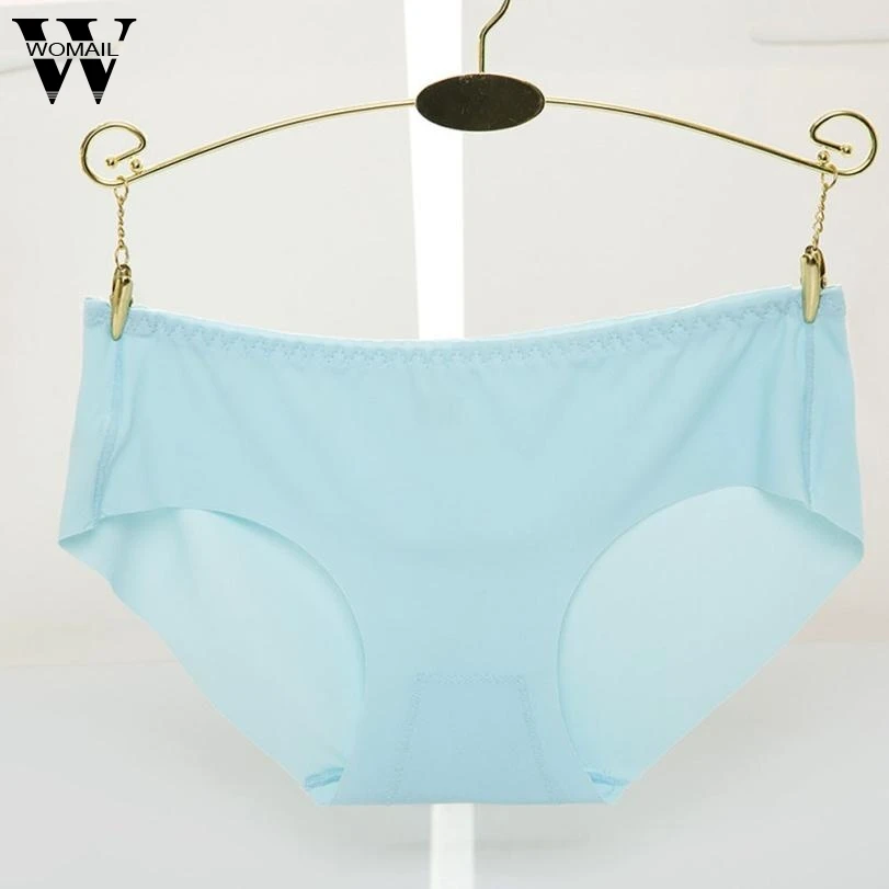 

Summer Sexy Women Invisible Underwear Briefs Solid Color Ice Seamless Panties ot27
