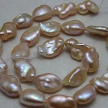 Пресной воды Жемчужное ожерелье естественных цветов Кеши Возрожденные 10x14mm-11x16mm