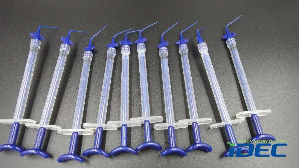 Dental Disposable Syringe Endo refill syringe with curved tip 1ml 10PCS