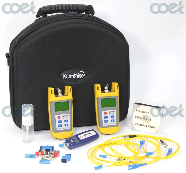 

KomShine KLT-25M Basic Fiber Optic Loss Tester Kit Optical Power Meter / Optical Light Source / Visual Fault Locator