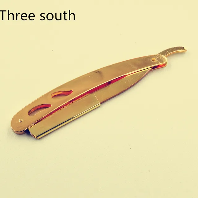Three south 1pcs Gold 74 manual razors old fashioned razor barber