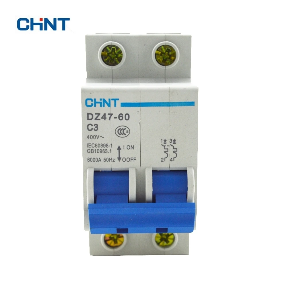 

Hot Sale Miniature Circuit Breaker Elcb Price DZ47-60 2P C3