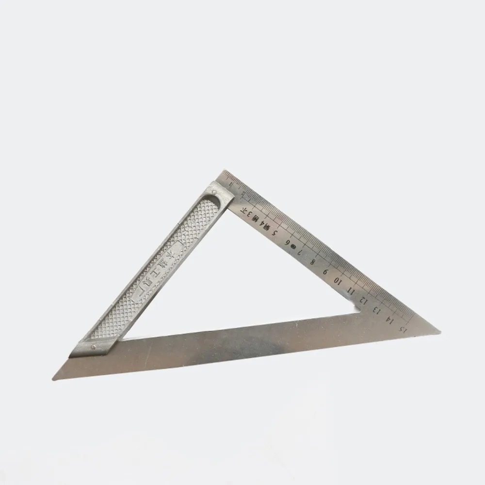 

150mm/200mm Triangle Ruler 90 Degree Stainless Steel Triangular Ruller Professional Woodworking Measuring Tool