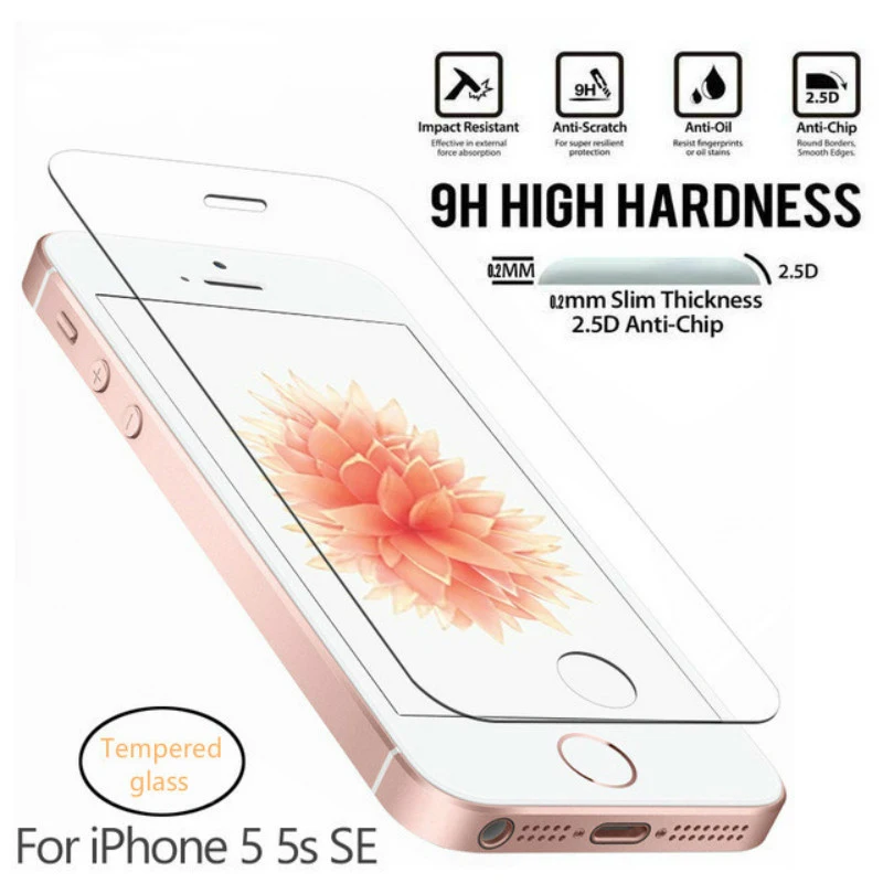 0 26 мм 2.5D Защитное стекло для iPhone 5S закаленное 5 SE Защитная пленка экрана из