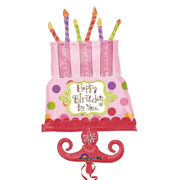 2pcs/lot Anagram Super Size Sweet Stuff Birthday Cake Foil Balloons