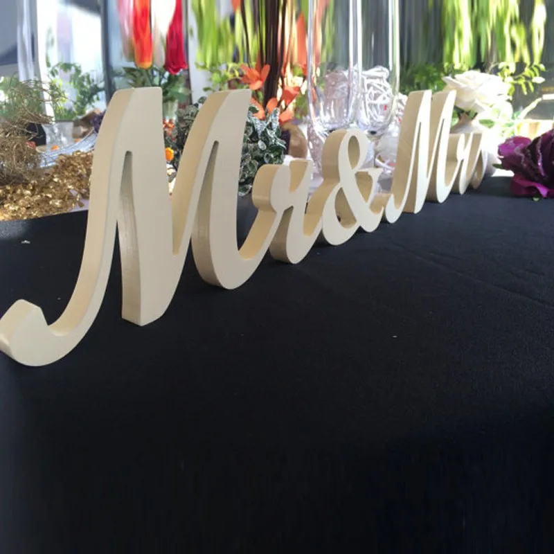 YIPON Wedding Decorations,Mr & Mrs Letters Weddding Party Sign Ornament Decor for Desk Table YIPON Wedding Decorations,Mr & Mrs Letters Weddding Party Sign Ornament Decor for Desk Table