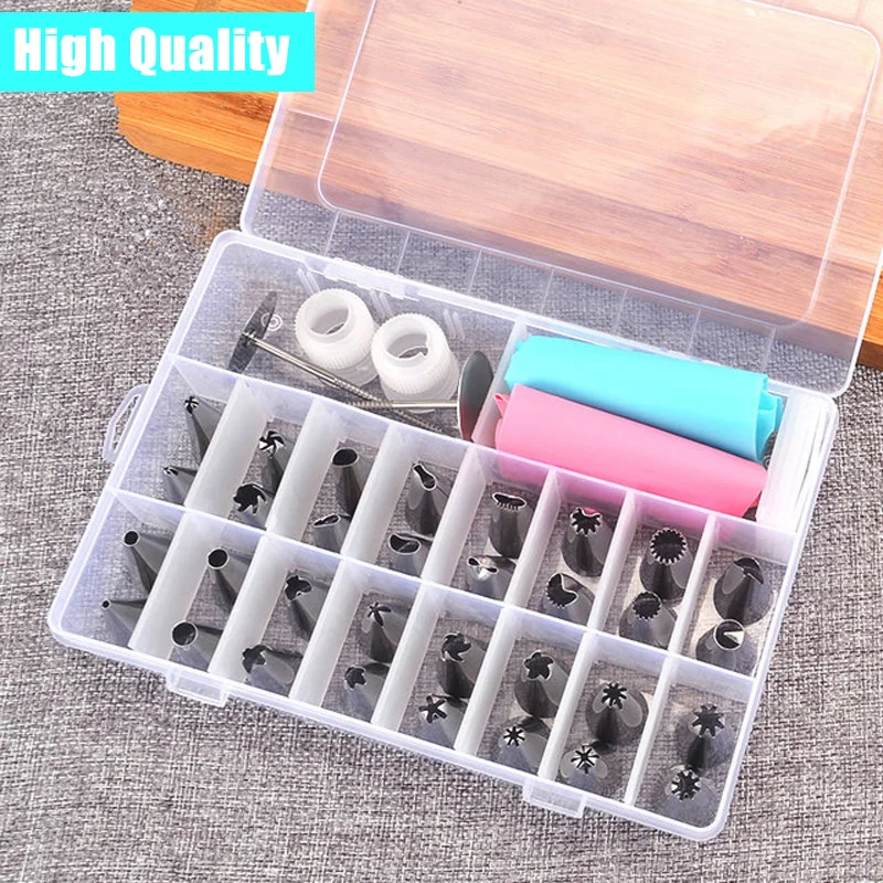 Confectionery Decorations Set Pastry Kit To Decorate Cake Nozzles Decorating Tip Spout Kit Bakery Stainless Steel Tools Bag