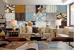 Новейшие высококачественные пользовательские 3D росписи, Национальный узор камень текстуры абстрактные картины маслом, гостиная ТВ стены