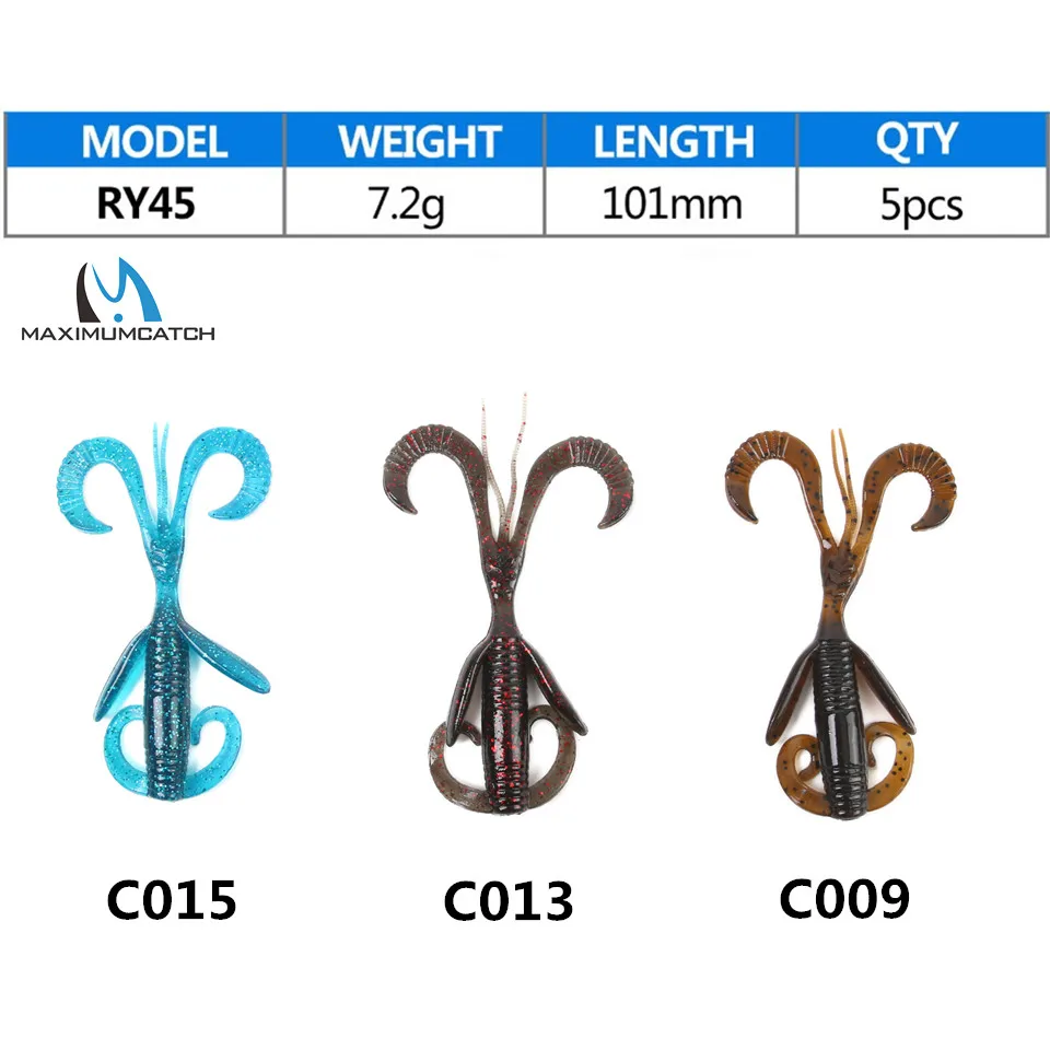 Maximumcatch, 5 шт./лот, мягкие рыболовные приманки для ловли окуня, 101 мм, 7,2 г, искусственная приманка, Мягкая приманка