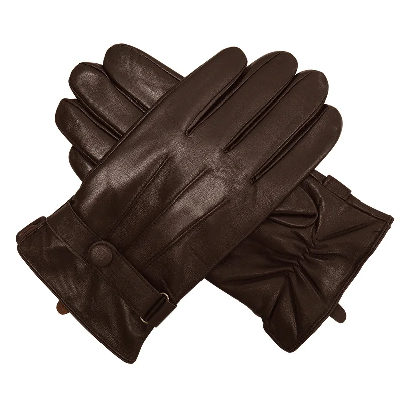 

Men Genuine Leather Gloves Men 2019 New Style High Quality Gloves Men Winter Leather Gloves For Man