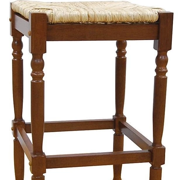 

Carolina 2663-RTA-WAL RTA Covington Rush Seat Stool